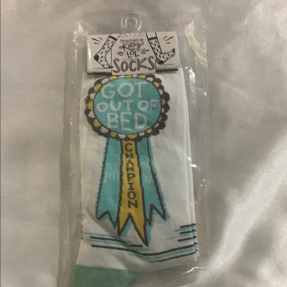 Funny 'Got Out of Bed' Socks